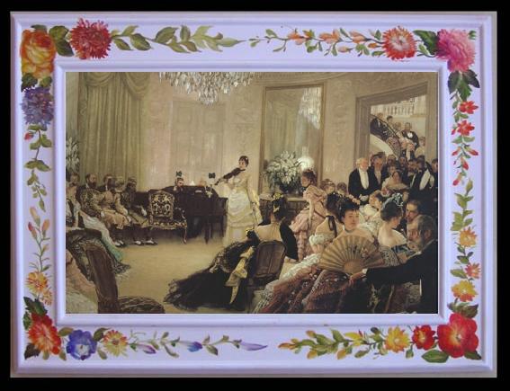 framed  James Tissot Hush (nn01), Ta065-2